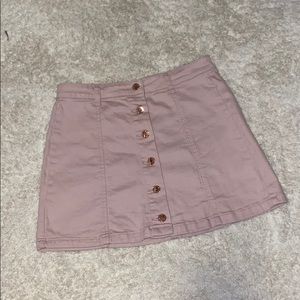 Pink jean skirt